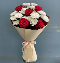 Букет цветов из:  Розы и Хризантемы в Чульман