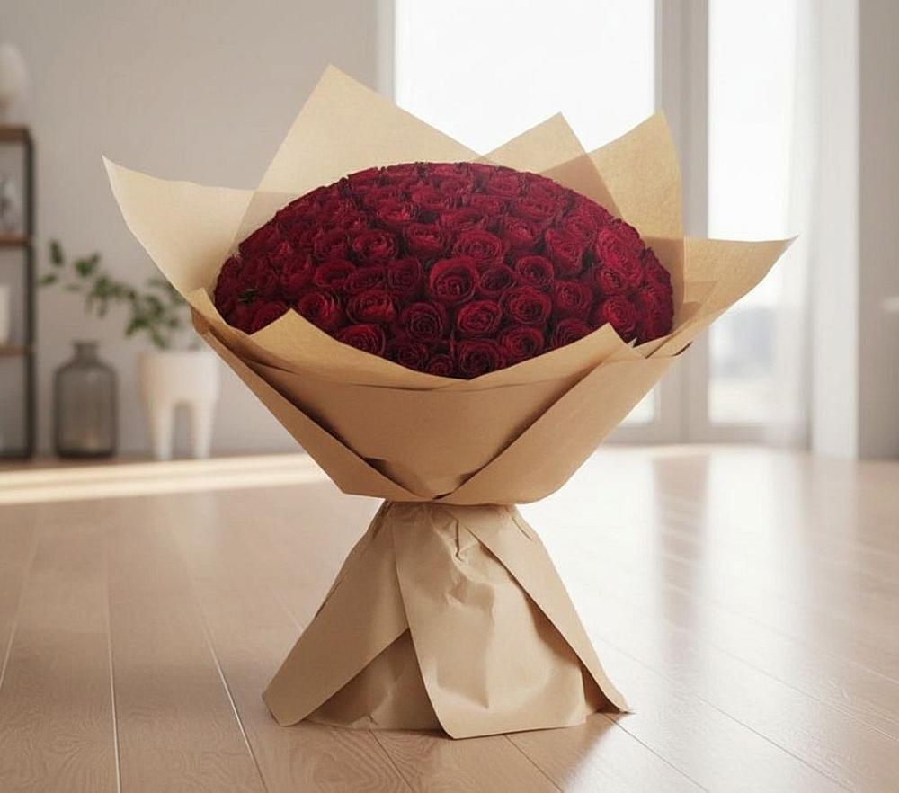 Букет 101 Красная роза в Чульман