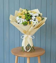 Букет цветов из:  Хризантемы и Розы #REPLACE_PRED# Чульман