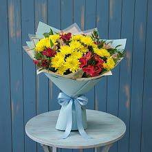 Букет цветов из:  Альстромерии и Хризантемы #REPLACE_PRED# Чульман