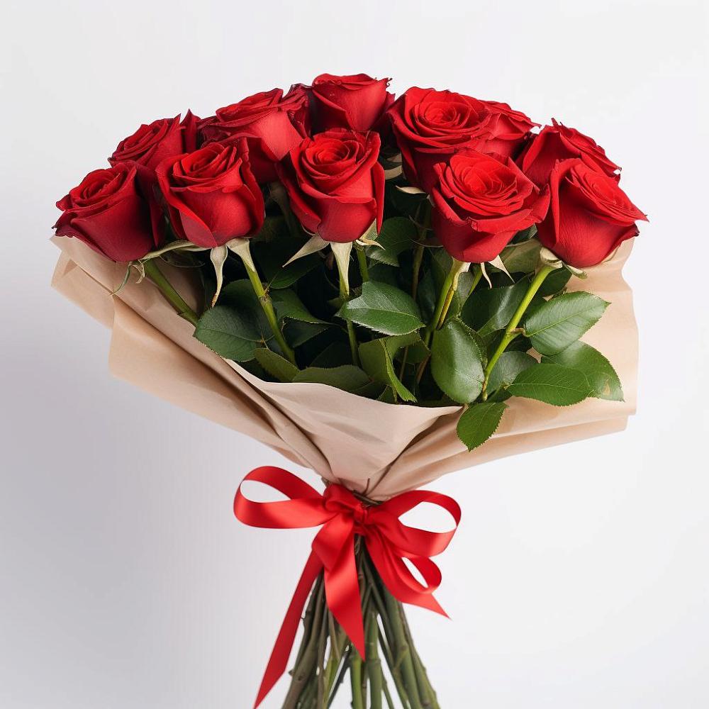 Букет 11 Красных роз Эдлесс Лав в Чульман